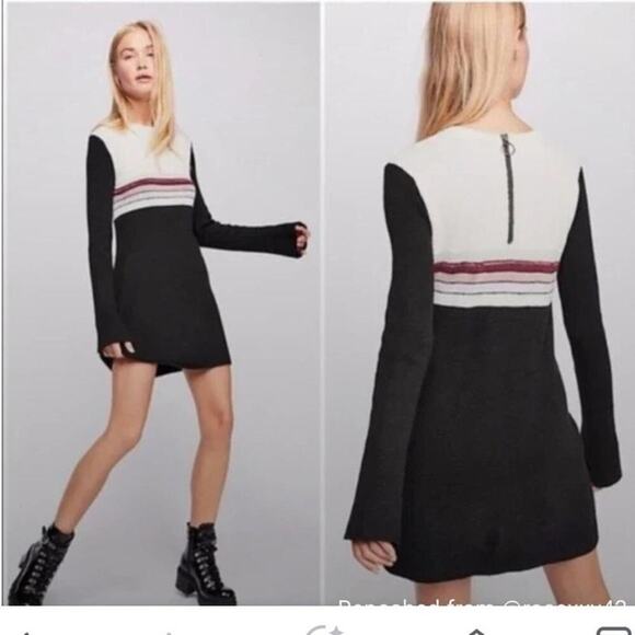 NWT ANTHROPOLOGIE FREE PEOPLE COLORBLOCK SWEATER SIZE M‎ - Picture 1 of 10
